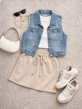 Highway Jeans Blue Denim Vest